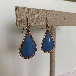 Light blue teardrop earrings